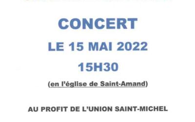 Concert de la Chorale de Geffosses le 15 mai à 15h30 en l’Église Saint-Amand