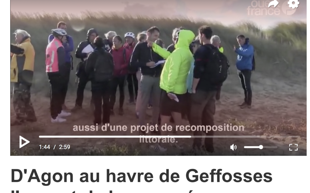 Article Ouest France – D’Agon au havre de Geffosses l’assaut de la mer préoccupe