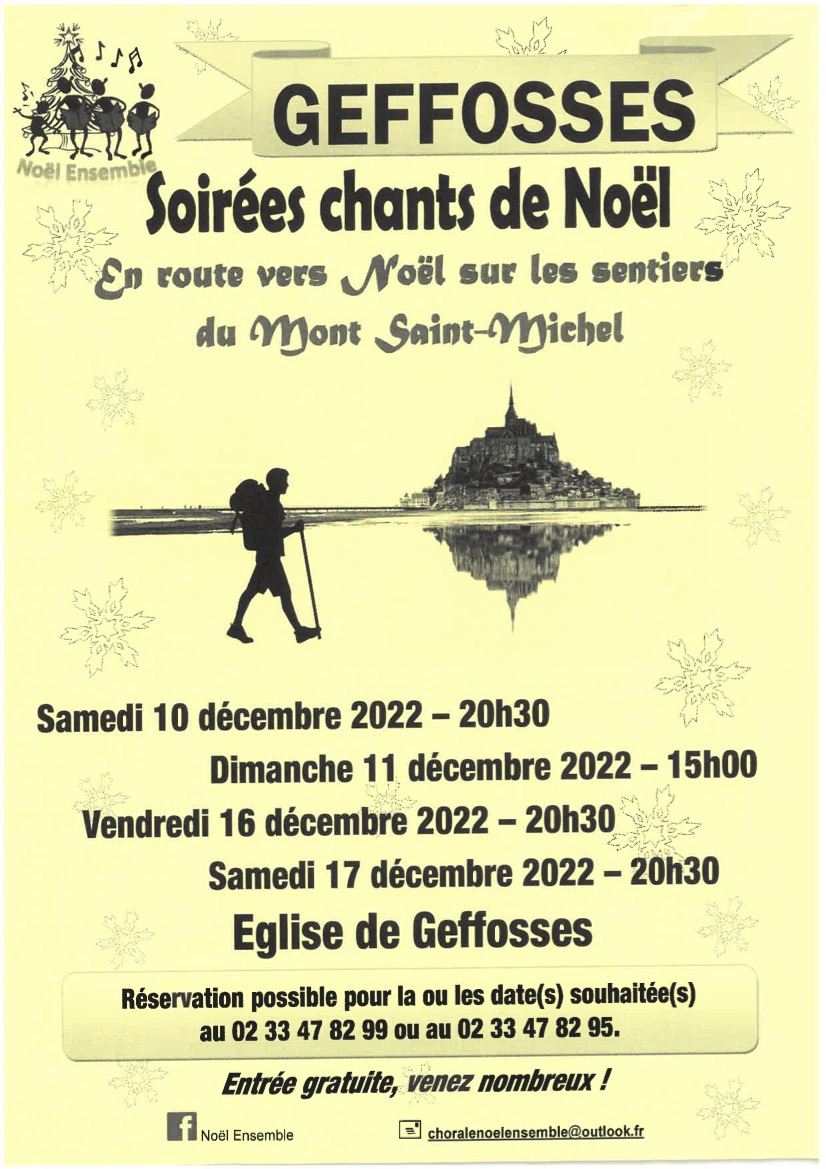 Concerts noël 2022 Geffosses