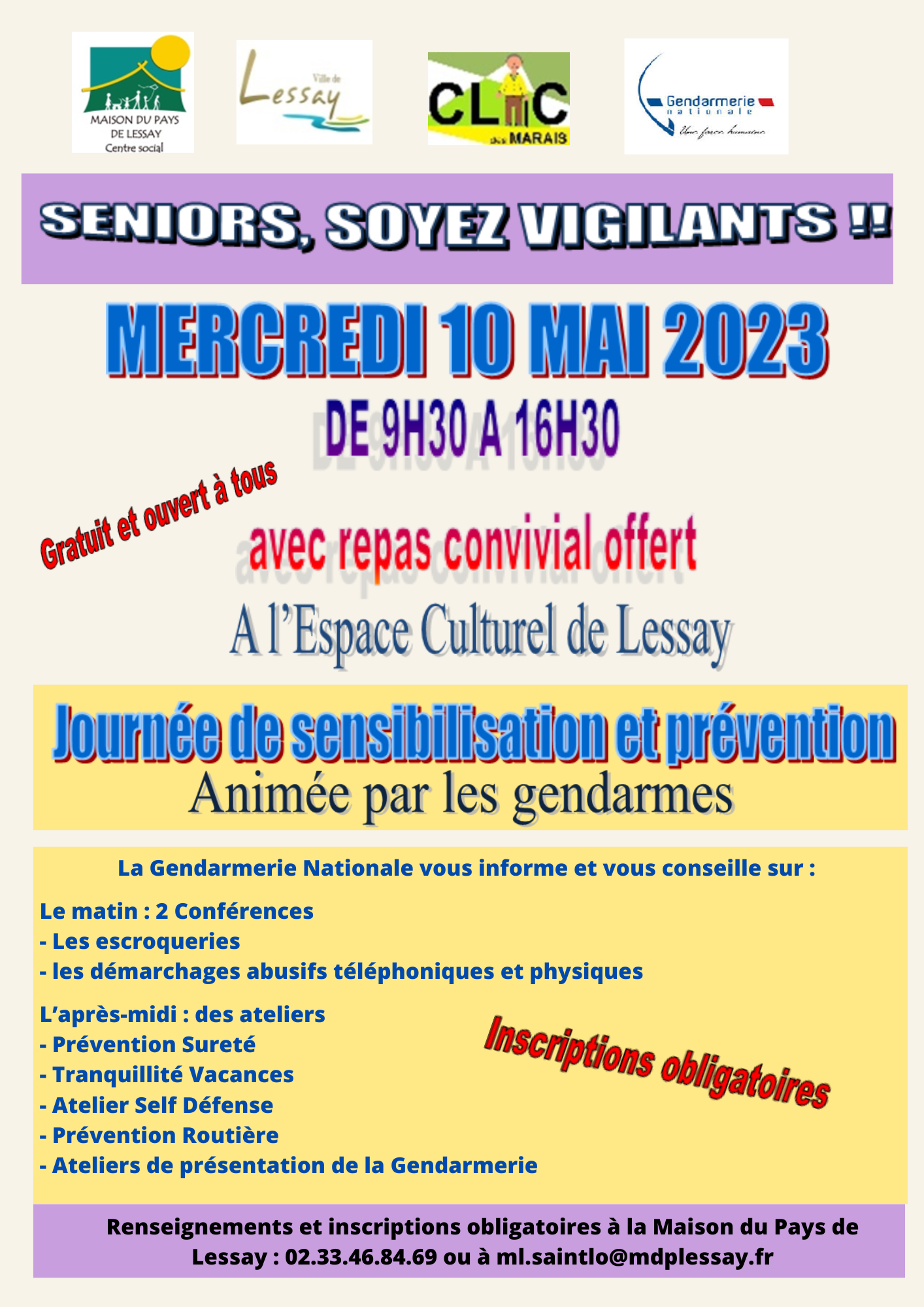 La Gendarmerie Nationale...journée du 10 mai Concerts noël 2022 Geffosses