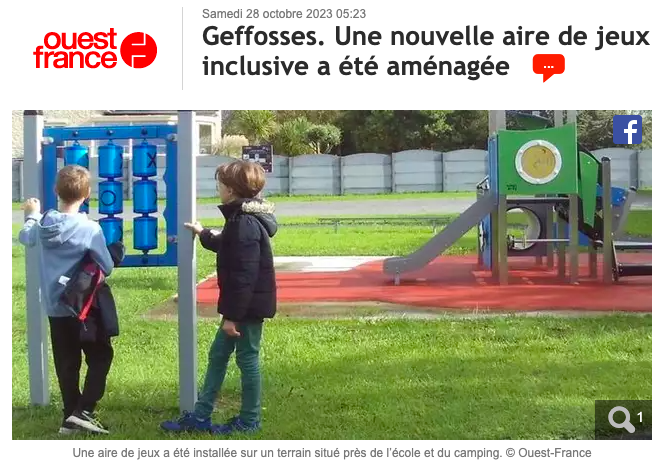 Geffosses. Une nouvelle aire de jeux inclusive a été aménagée – Ouest France