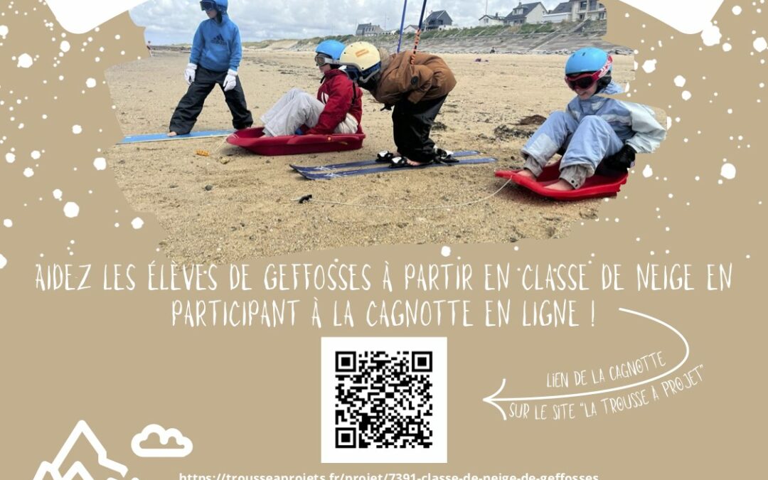 Cagnotte en ligne pour la classe de neige