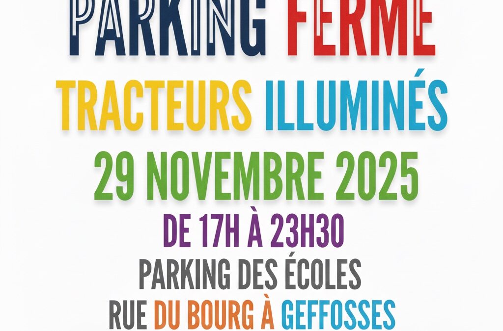 Arrêté de circulation – Parking des école fermé le parking  le 29 novembre 2025 entre 17h à 23h30