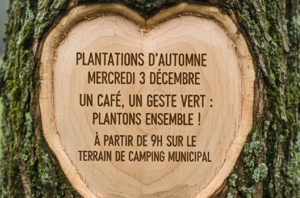 Plantation d’arbres à Geffosses – mercredi 3 décembre